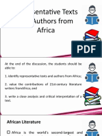 Lesson 5 African Literature