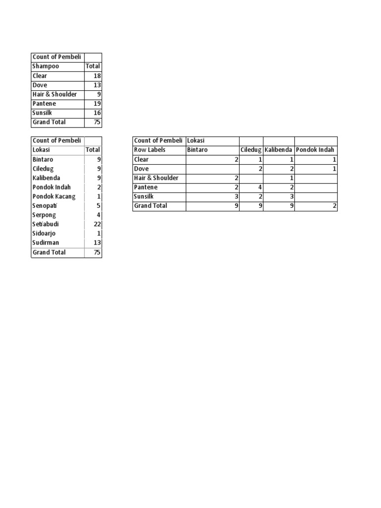Materi Latihan Pivot Pdf