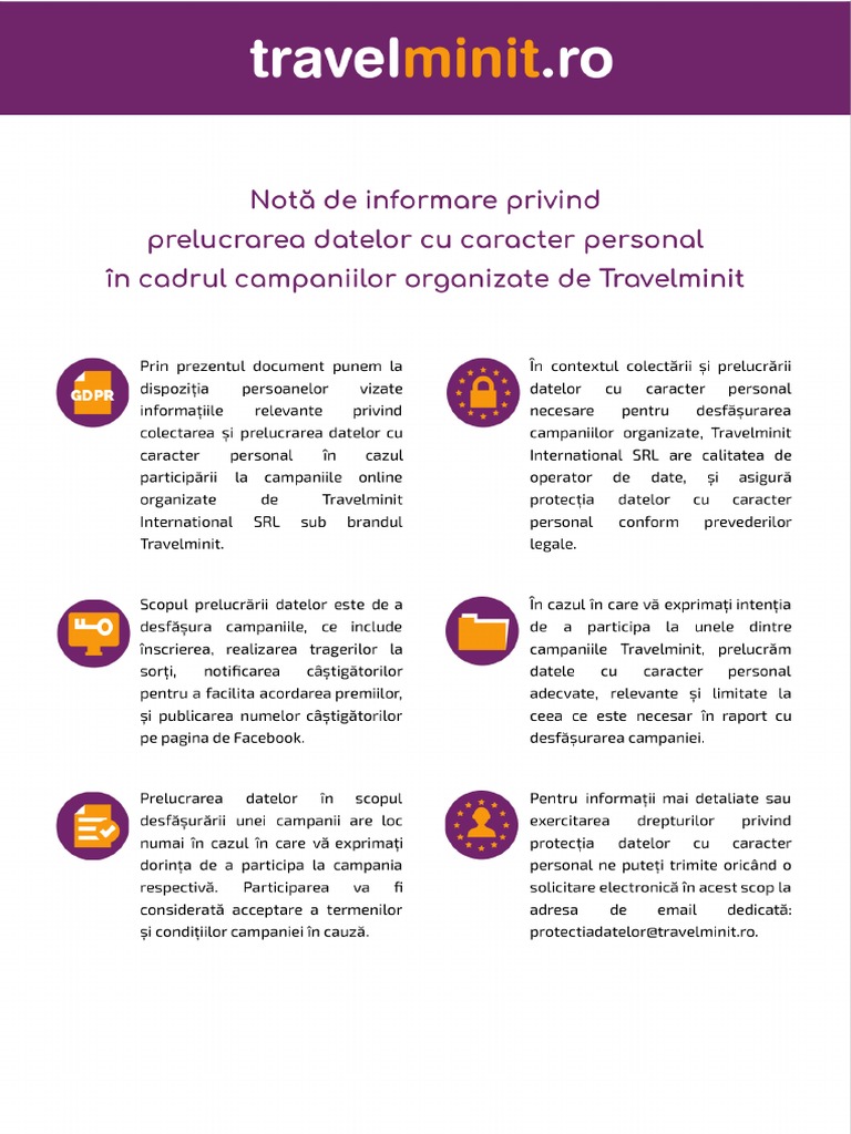 Nota de Informare Campanii | PDF