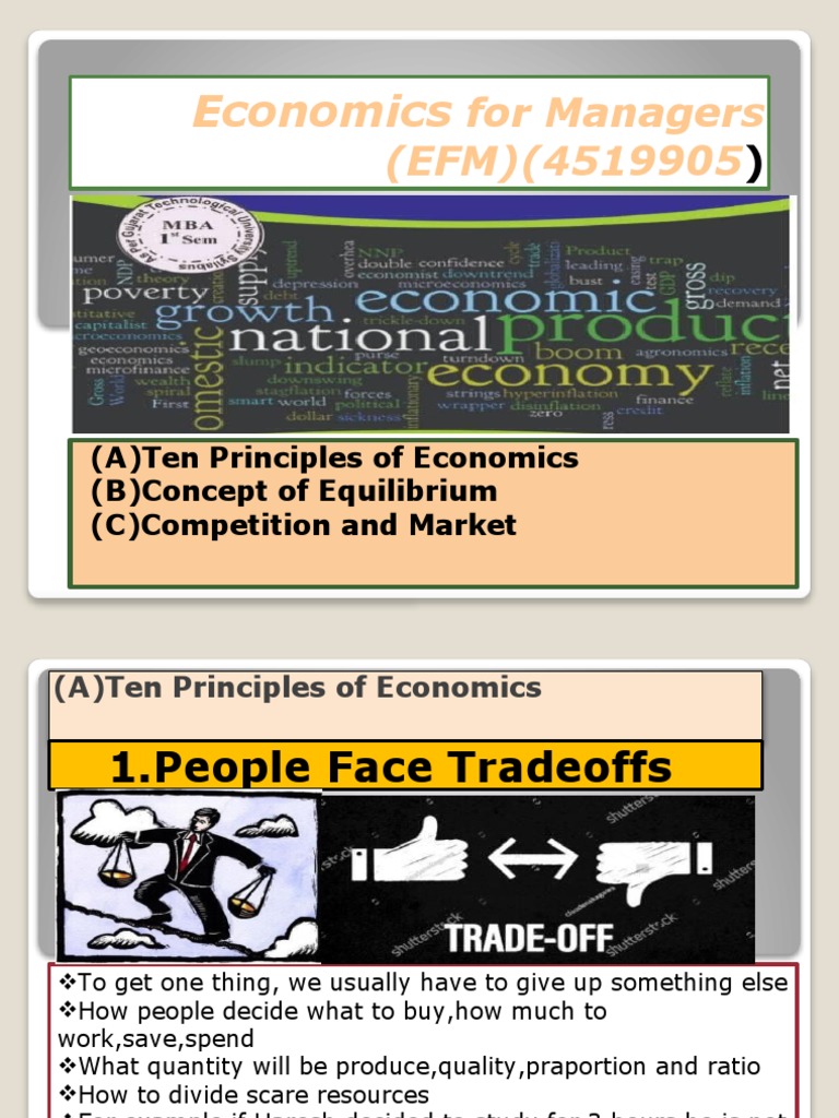 Key Economic Principles for Managers | PDF | Demand | Monopoly