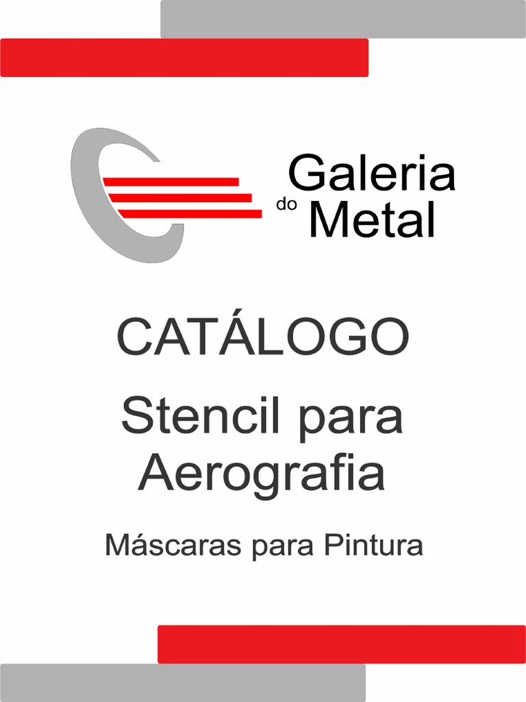Catálogo de Stencil em Inox e Latão para Pinturas Profissionais | PDF