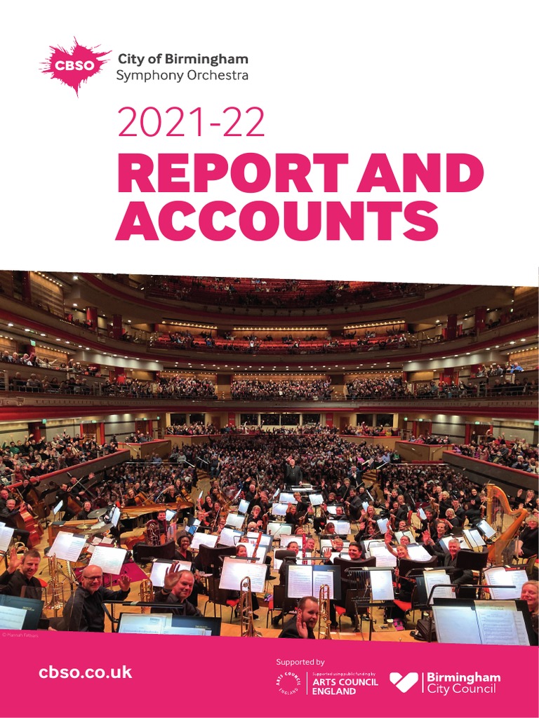 CBSO Report Accounts 2021 22 | PDF | Fundraising | Orchestras