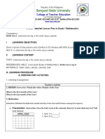 Semi Detailed Lesson Plan Math 1