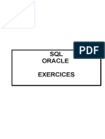 Exercices ORACLE SQL Et SQL Plus