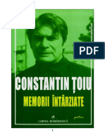 Toiu, Constantin - Memorii Intarziate - V.1.0