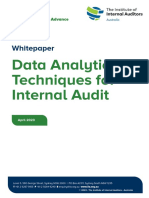 Data Analytics Techniques For Internal Audit