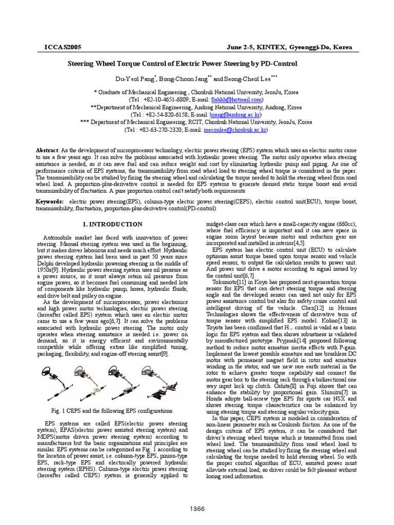 EPS Torque Control with PD-Control | PDF | Electric Motor | Engines