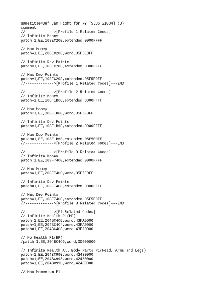 Cheat Def Jam Night For Ny PDF