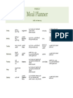 Weekly Meal Planner