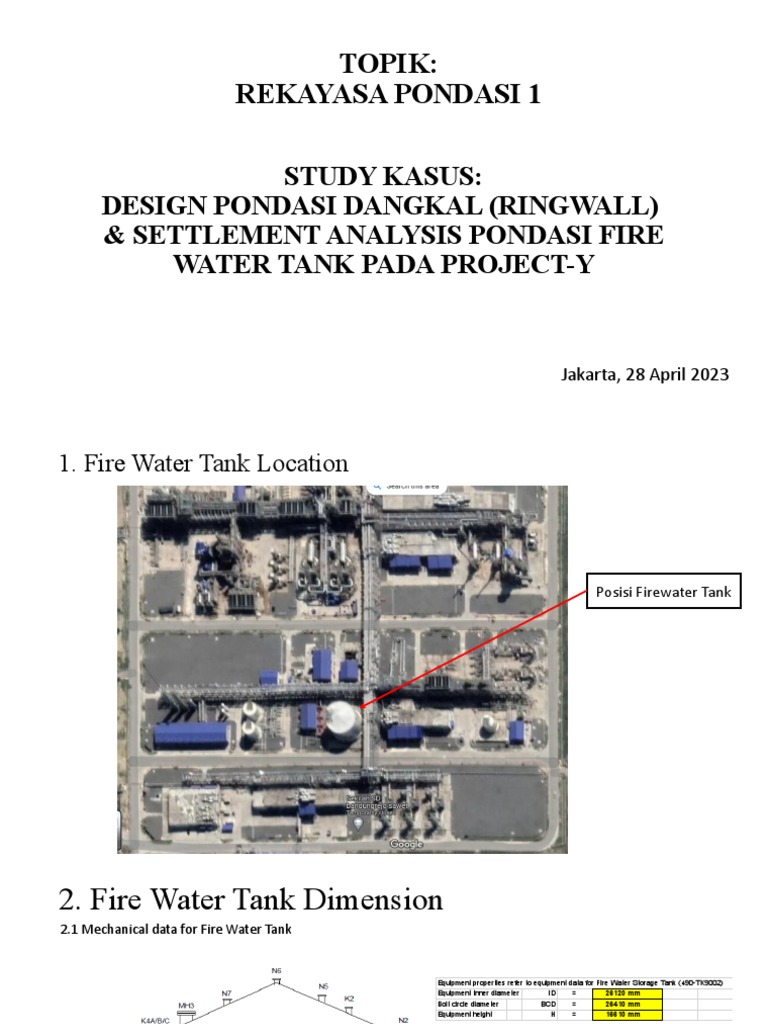 Fire Water Tank Presentation - Rev HO - FCN Base Coarse | PDF