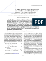 Partial Nitritation of Raw Anaerobic Sludge Digester Liquor