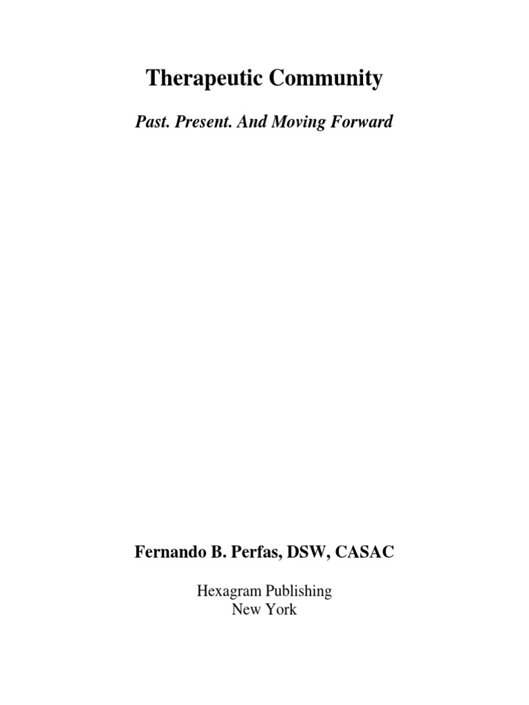 Elements of Therapeutic Community | PDF | Twelve Step Program ...