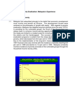 Poverty Eradication, Malaysia's Experience