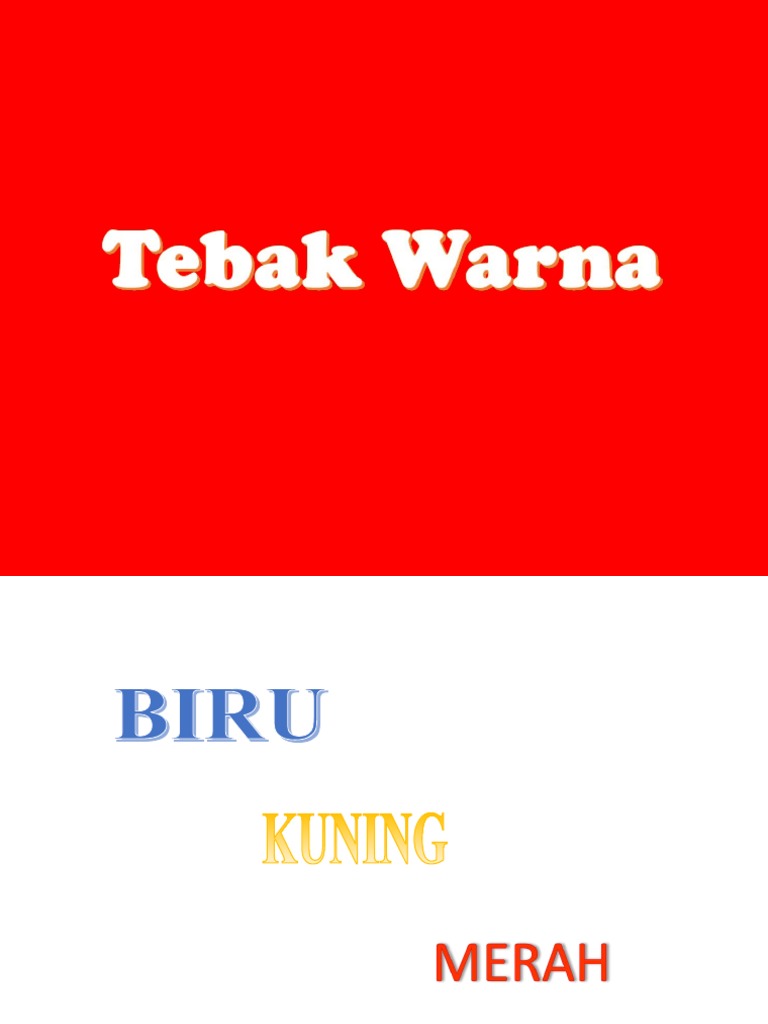 Tebak Warna Pdf