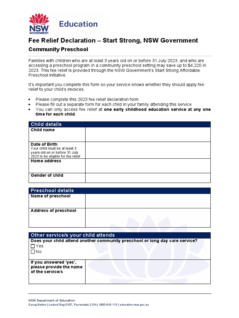 start-strong-nsw-government-form-fee-relief-declaration-cps-pdf