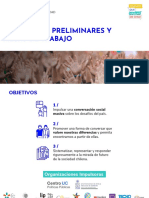 Resultados Preliminares y Mesas de Trabajo UC