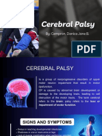Cerebral Palsy: By: Cempron, Danica Jane B