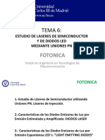 Tema 6 Estudio de Laseres de Semiconductor y de Diodos Led Mediante Uniones PN