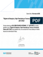 Régimen de Obsequios y Viajes Financiados Por Terceros A Funcionarios Públicos (IN IT 37833) - Certificado de Finalización 130812