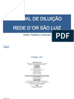 Manual (Diluição de Medicamentos) Por Rede D'or 2011