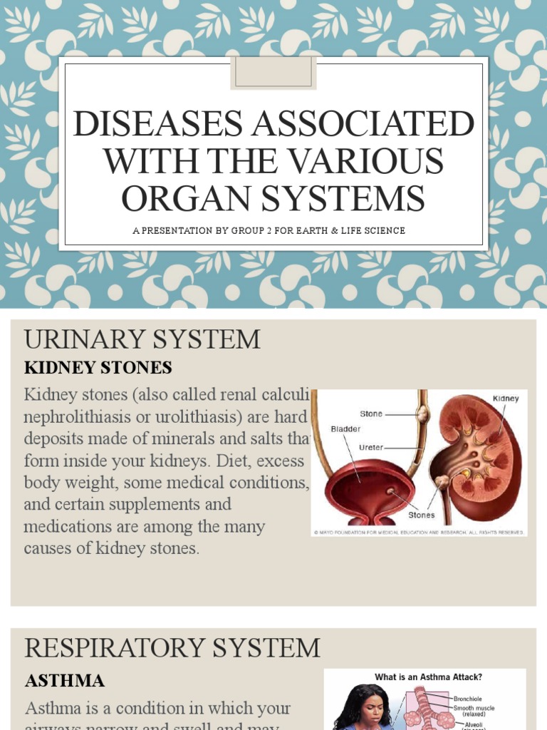 Types Of Diseases That Are Associated With