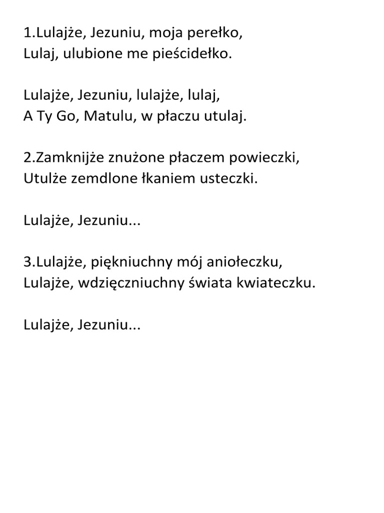 LulajżeJezuniu PDF