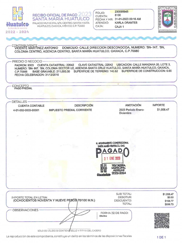 Pago Predial | PDF