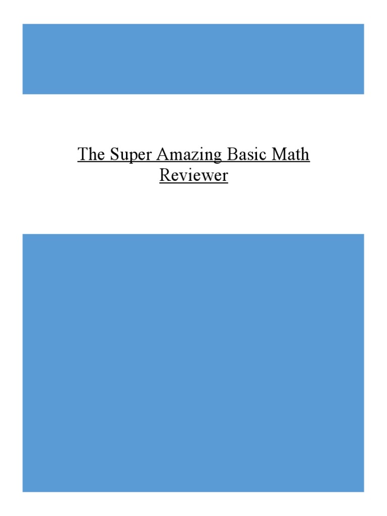 PMAEE PNPAEE Mathematics Modules and Readings PDF Numbers