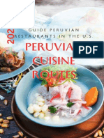 Peruvian Cuisine Routes. 2023