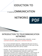 01 TE384 - Lecture 1 - Telecom - Networks