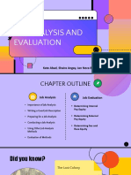 Job Analysis and Evaluation