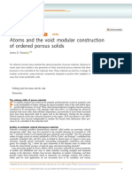 Atoms and The Void Modular Construction of Order Porous Solid