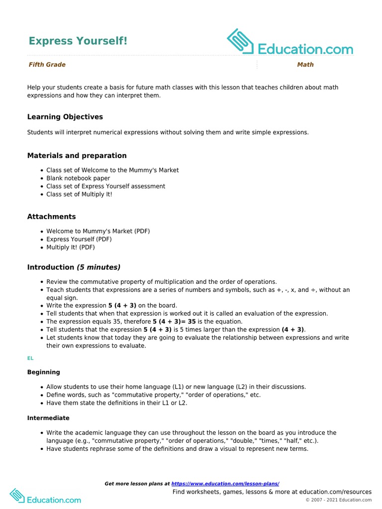 Lesson Plan For Highscope PDF Lesson Plan Mathematics