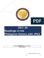 W1 8GEC 2A Readings in The Philippine History IPED Module
