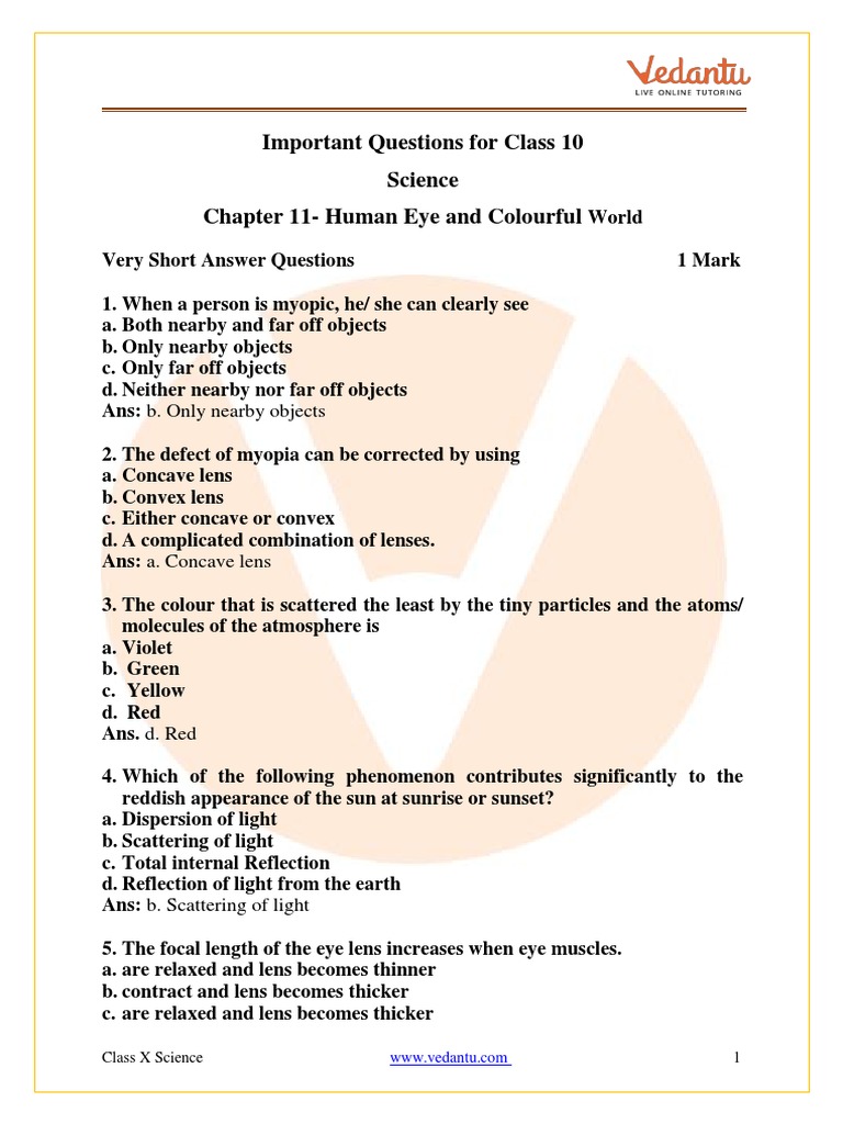 CLASS 10 SCIENCE CHAPTER 11 IMPORTANT QUESTIONS visual data 8
