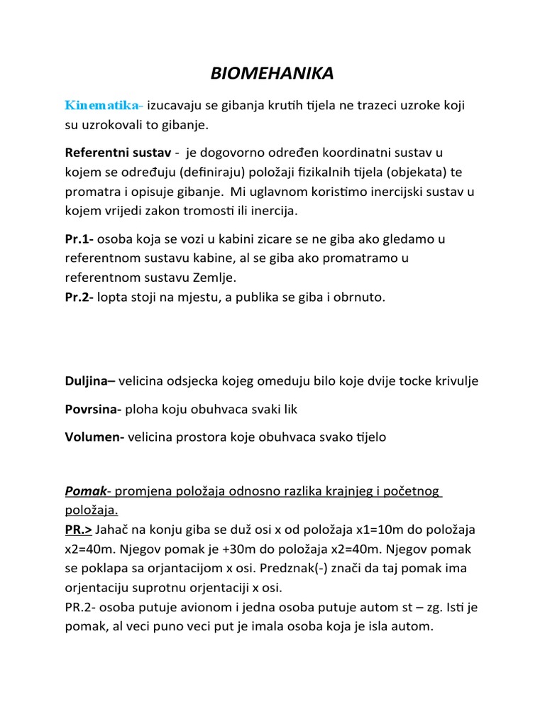 Biomehanika | PDF