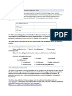 Appendix C Technical Proposal Submission Sheet