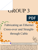 GROUP 3 Fabricating An Ethernet Cross Overand Straight Through Cable