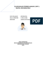 Rencana Pelaksanaan Pembelajaran (RPP) Mapel Informatika