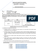 E-Circular # 163 Gr. 6 Graduation Practice Schedule and Guidelines