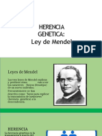 4.3.1. HERENCIA GENETICA Ley de Mendel