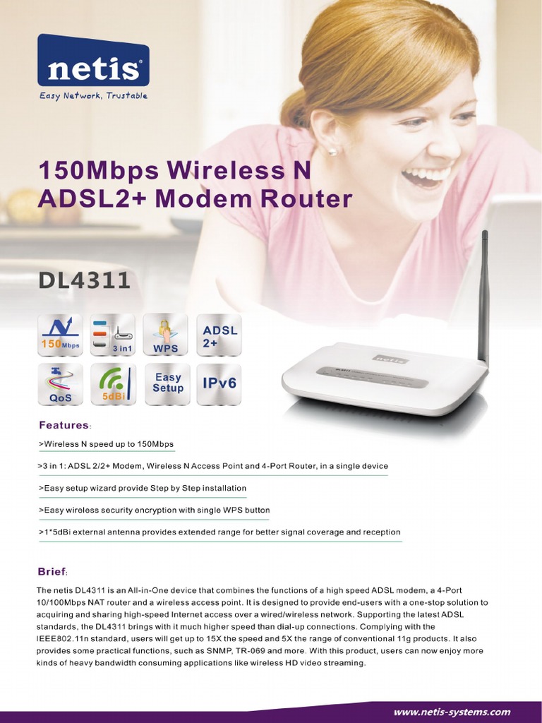 netis_DL4311_V1&V2_Datasheet | PDF