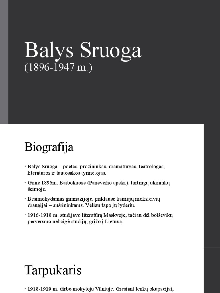 Balys Sruoga | PDF