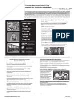 Protect Your Family From Lead in Your Home: Federally Required Lead Hazard Information and Disclosure Addendum