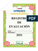 Registro de Evaluacion 2021