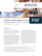 JPR - Bod - Jewish Schools Statistical Bulletin For 2015-16 To 2017-18 - January 2019