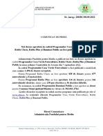 Comunicat Presa-Noi Liste Cu Dosare Aprobate-Casa Verde Fotovoltaice Si Casa Eficienta Energetica-2022!09!08