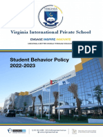 VIPS Student Behavior Policy 2022-2023