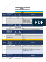 Programacion de Actividades Ingles I 2022-I