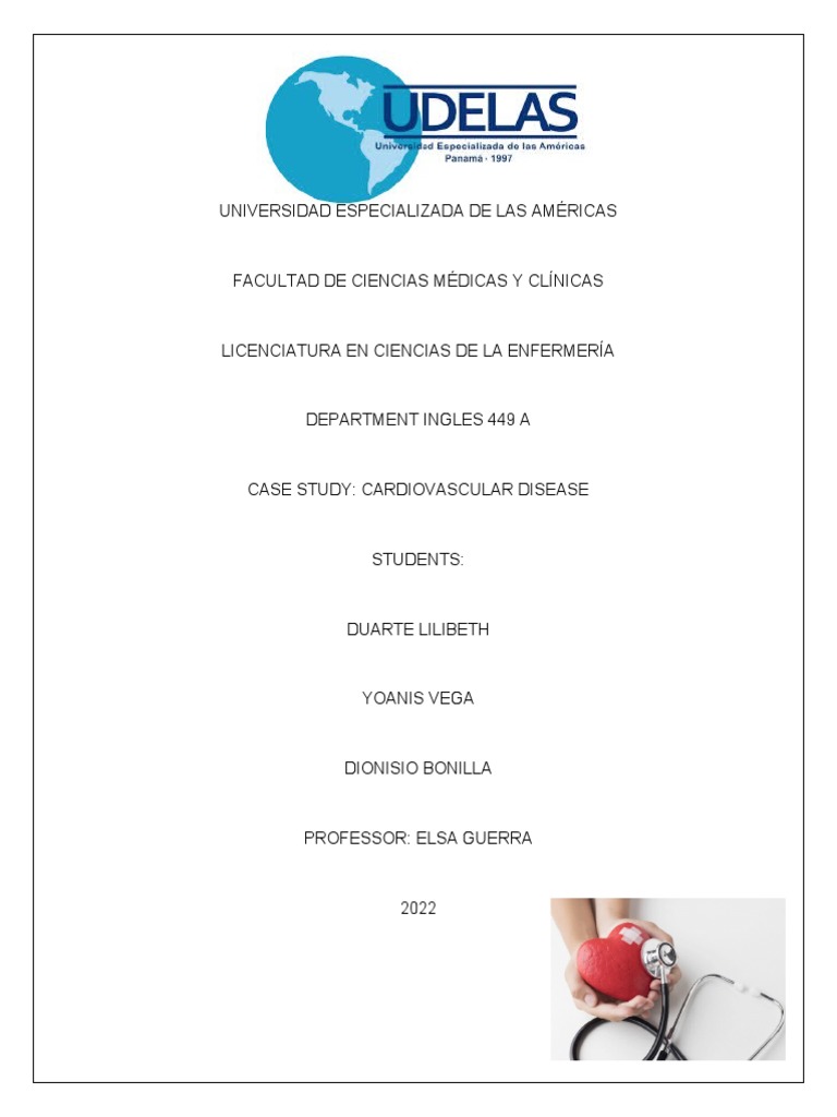 Case Study Cardiovascular Disease PDF Cardiovascular Diseases Obesity